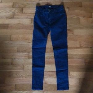 blue stretch jegging